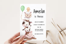 Load image into Gallery viewer, Farm Birthday Invitation
