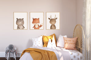 Woodland animals set of 6