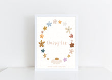 Load image into Gallery viewer, Vintage flower personalised print
