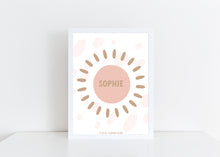 Load image into Gallery viewer, Sun personalised print
