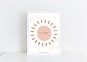 Sun personalised print