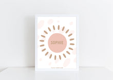 Load image into Gallery viewer, Sun personalised print
