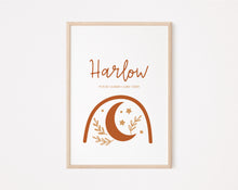 Load image into Gallery viewer, Moon personalised print
