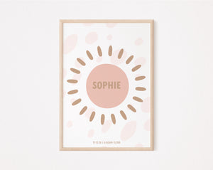 Sun personalised print