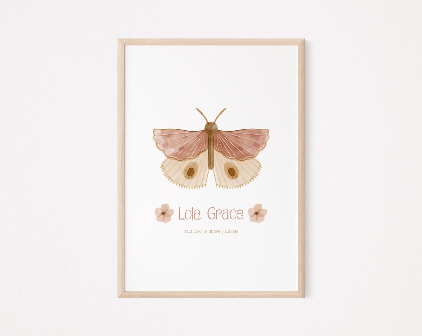 Butterfly personalised print