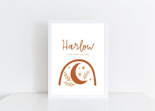 Load image into Gallery viewer, Moon personalised print
