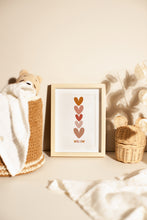 Load image into Gallery viewer, Hearts personalised print
