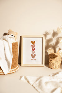 Hearts personalised print