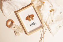 Load image into Gallery viewer, Boho moth personalised print
